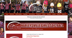 Desktop Screenshot of harleysvillesoftball.com